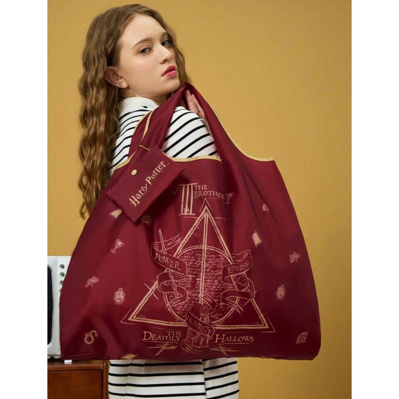 HARRY POTTER X SHEIN Letter & Geo Graphic Tote Bag