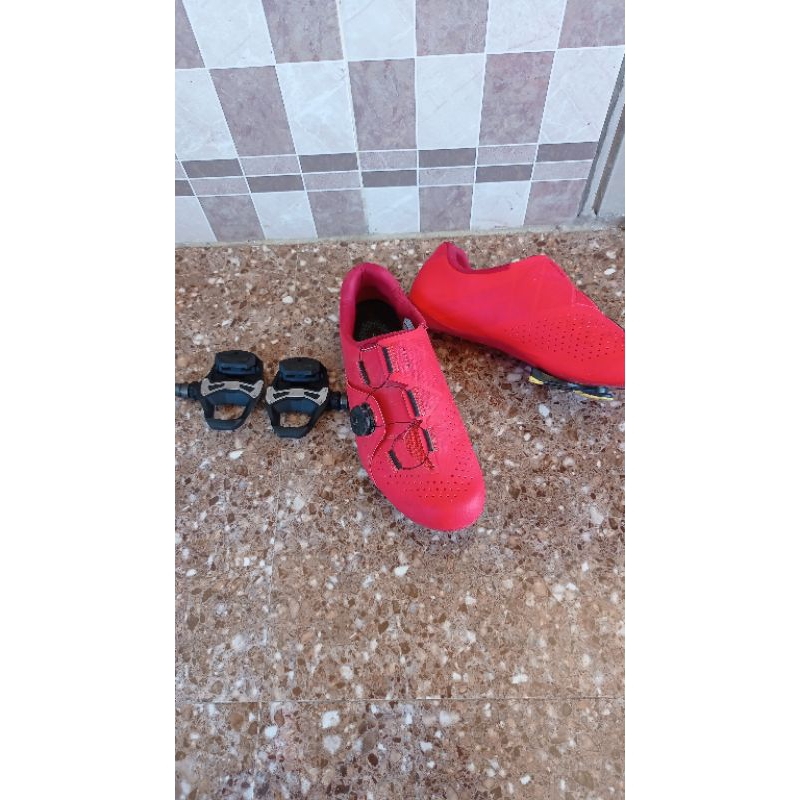 sepatu shimano rc3 & pedal shimano spd 550