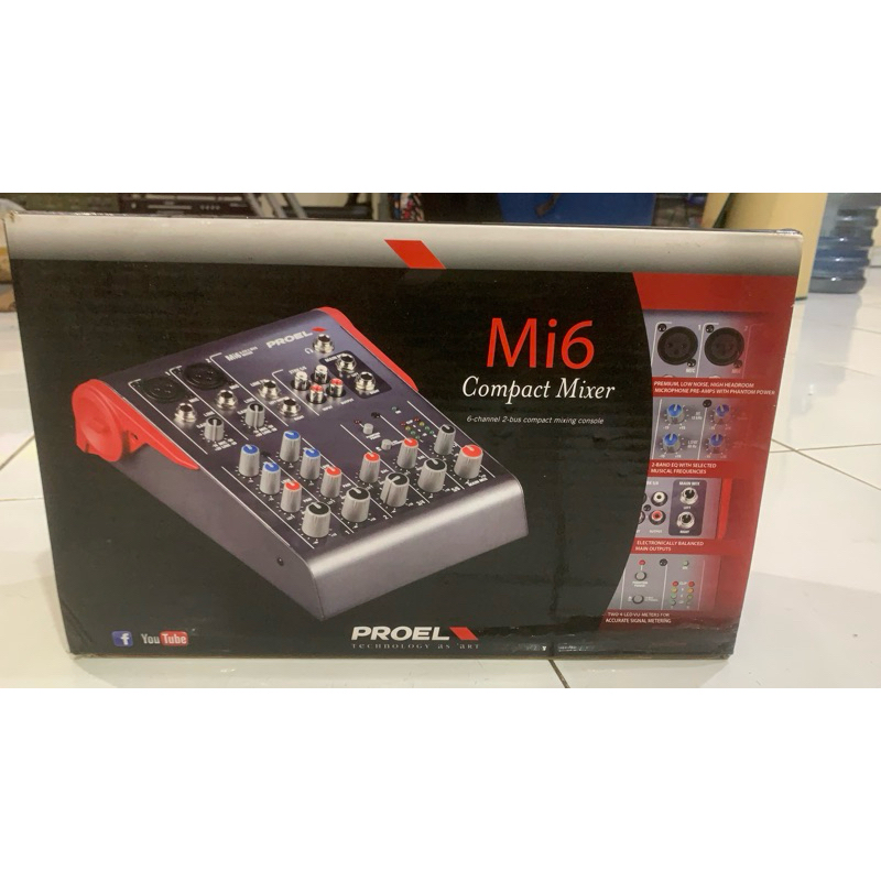 AUDIO MIXER PROEL Mi6 6 Channel