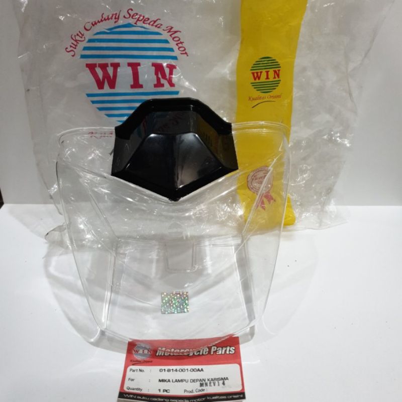 Kaca Mika Lampu depan Only Honda KPH Karisma 125 merk win