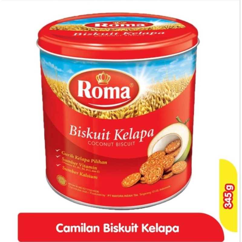 

Roma Biskuit Kelapa Kaleng 345g