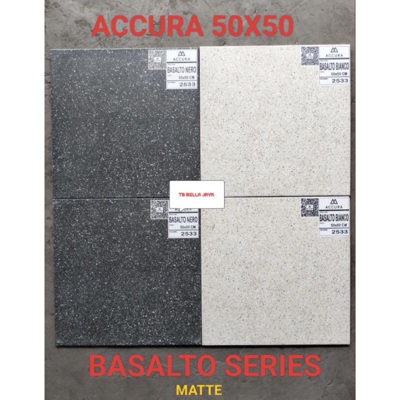 Keramik Lantai Kasar Accura Basalto Series Ukuran 5050