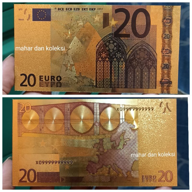 SOUVENIR GOLD FOIL 20 EURO