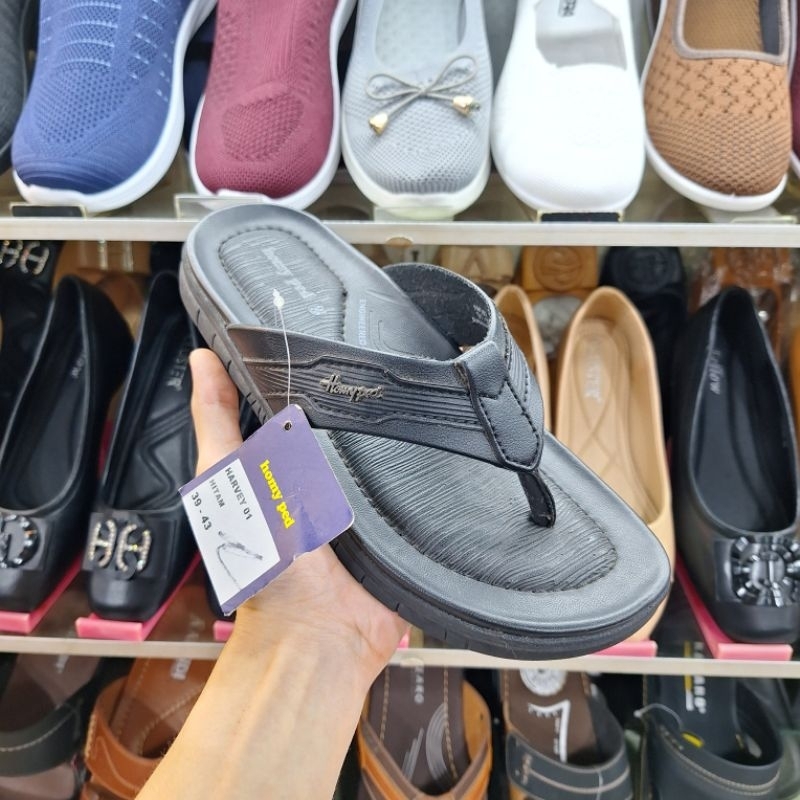 Sandal Pria Kulit Sandal Kulit Cowok Jepit Homyped