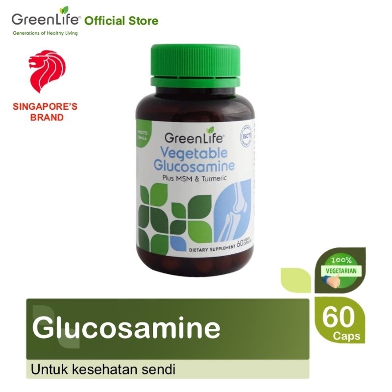 GreenLife Glucosamine Vegetarian isi 60 Kapsul Suplemen Sendi