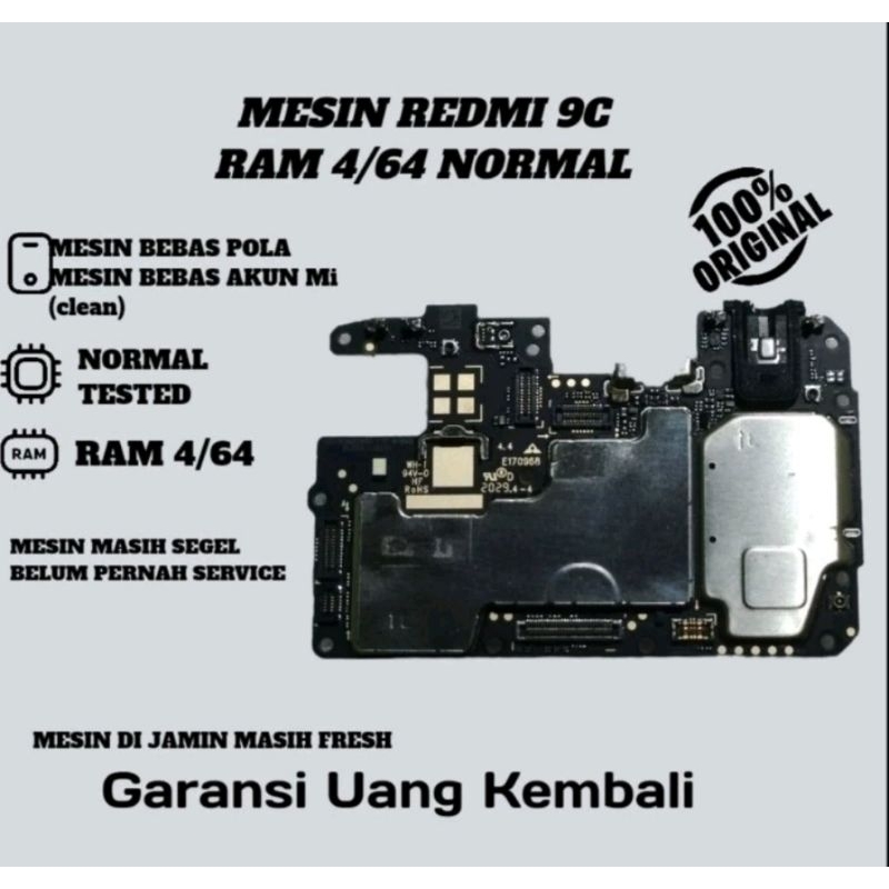 MESIN REDMI 9C RAM 4/64 NORMAL TINGGAL PAKAI TANPA PR