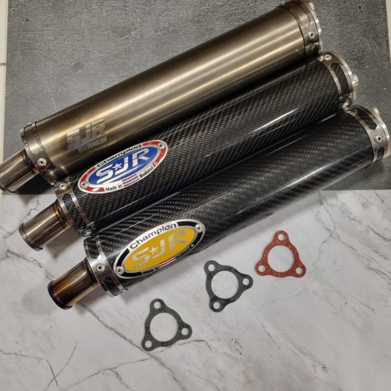 Slincer Knalpot Brand SJR Carbon Titaniun Ninja R/RR/SS Original SJR THAILAND YAH 