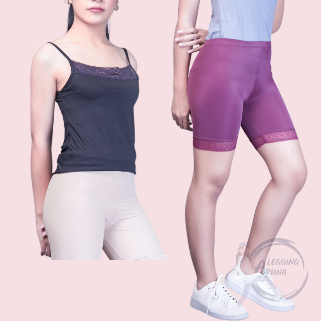 celana pendek wanita renda hight quality celana pendek ketat legging hotpants