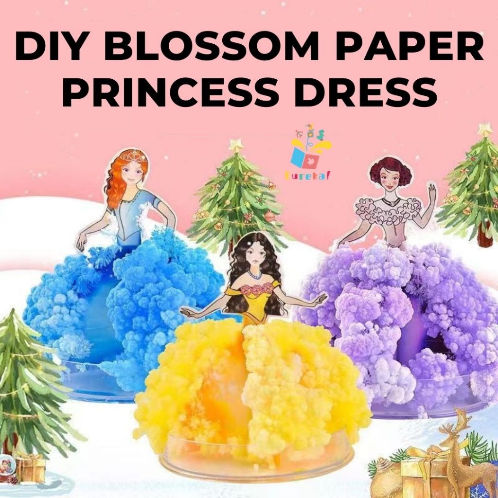 Mainan DIY Science Sains Cairan Ajaib Penumbuh Bunga Pohon dan Dress Putri Beragam Model dan Varian 