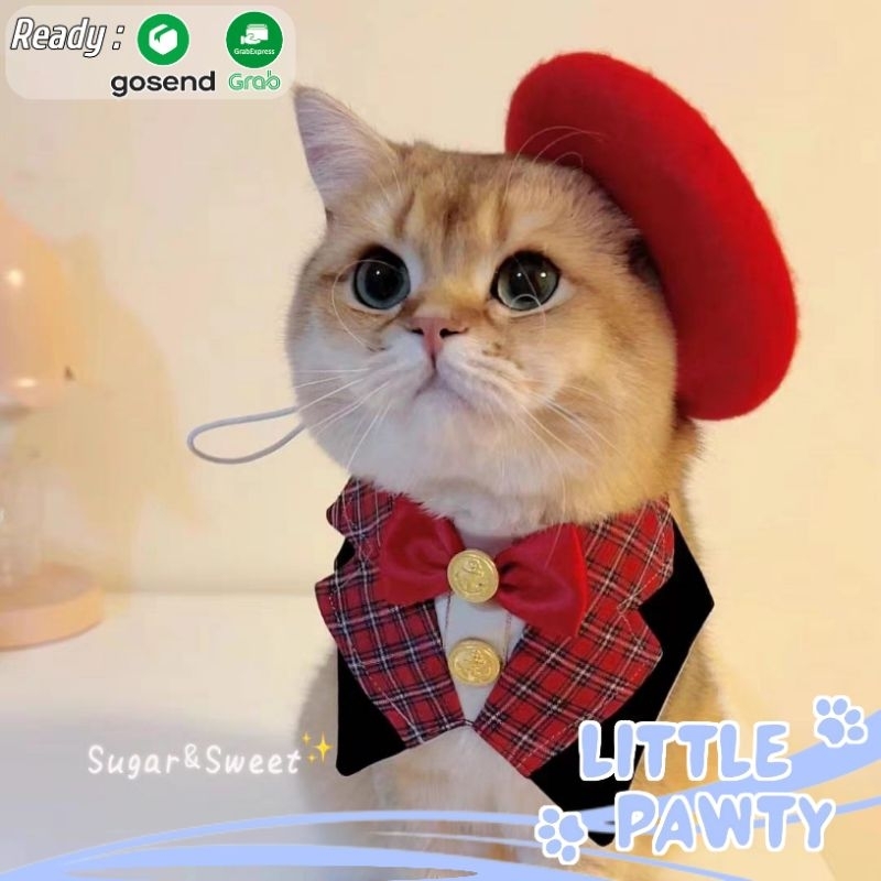 Littlepawty - Tuxedo Scarf | Baju Anjing Kucing Collar Tuxedo Dog Cat Kerah Dasi Kupu-kupu