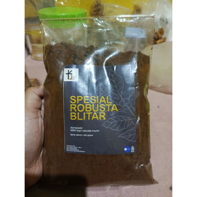 

Kopi Bubuk Robusta Blitar Murni 250gram Serbuk Kopi Hitam Halal
