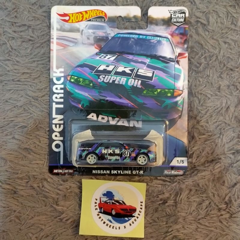 hotwheels premium nissan GTR r32 open track HKS