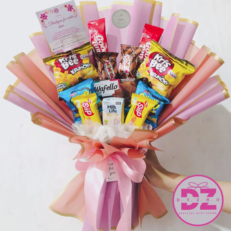 

BUKET SNACK 75.000 READY BY DYZHOO / KADO WISUDA / KADO ULANGTAHUN / BUKET WISUDA