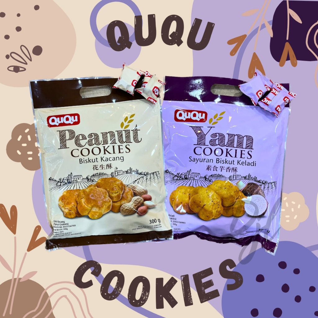 

Ququ Yam Cookies Peanut Cookies Pea Cookies - Biskuit Keladi - Biskuit Kacang