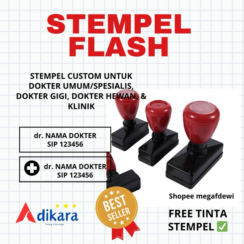 

STEMPEL FLASH CUSTOM FREE TINTA