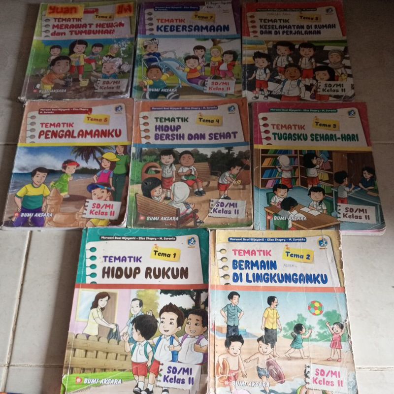 BUKU TEMATIK SD KELAS 2 TEMA 1,2,3,4,5,6,7,8,K13 REVISI PENERBIT BUMI AKSARA