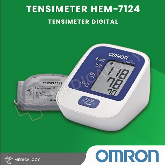 OMRON Blood Pressure Monitor HEM-7124 Tensimeter Digital