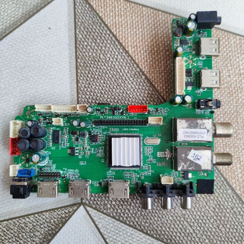 mb ori mainboard LED TV Polytron PLD 43S863 PLD43S863