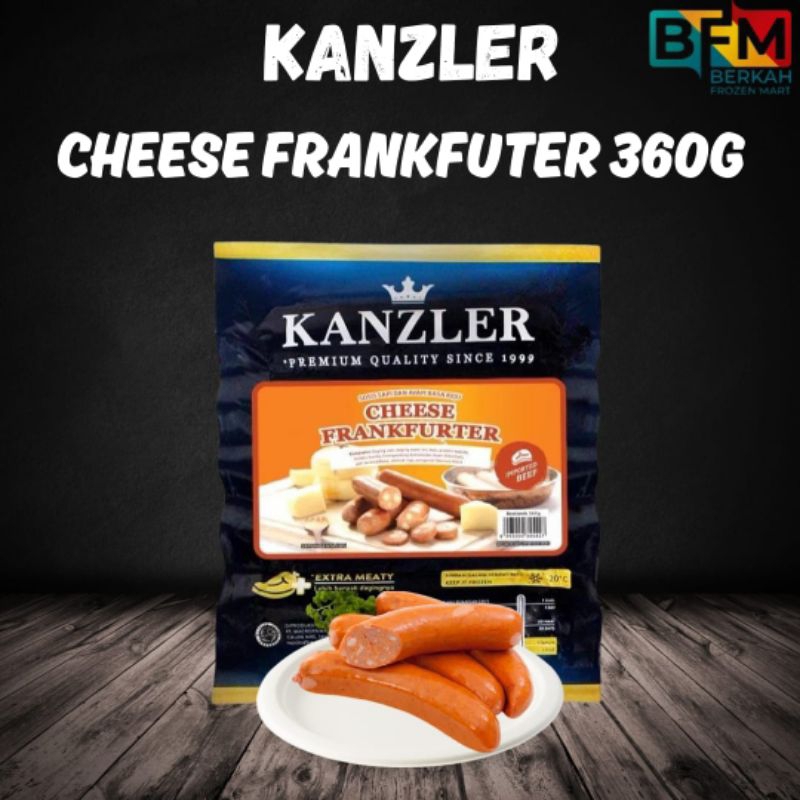 

Kanzler cheese Frankfurter 360g/Beef Cocktail 250g/Beef Cocktail 500g/Blackpaper Frankfurter 300g/Bockwurst 360g