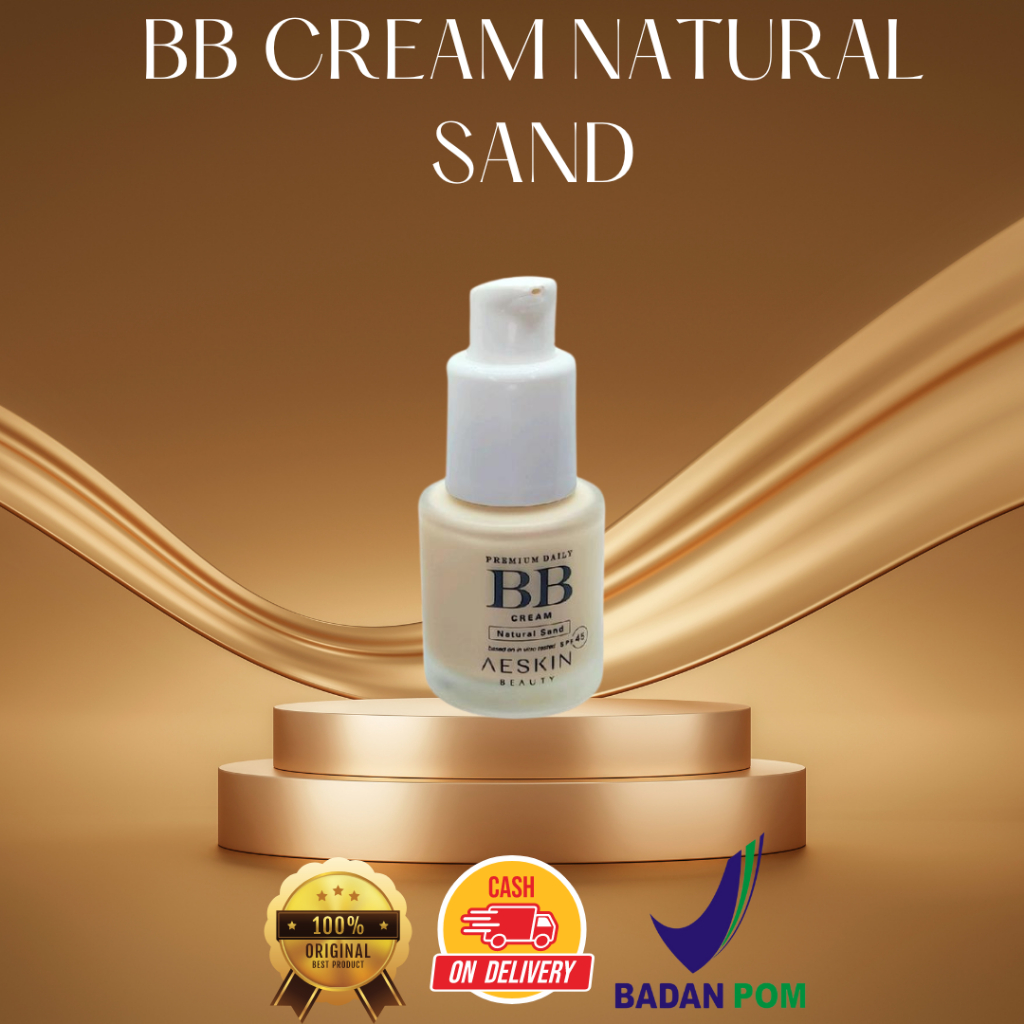 Aeskin BB Cream Natural Sand-BB CREAM GLOWING-BB Cream SPF30-GLOWING BB CREAM