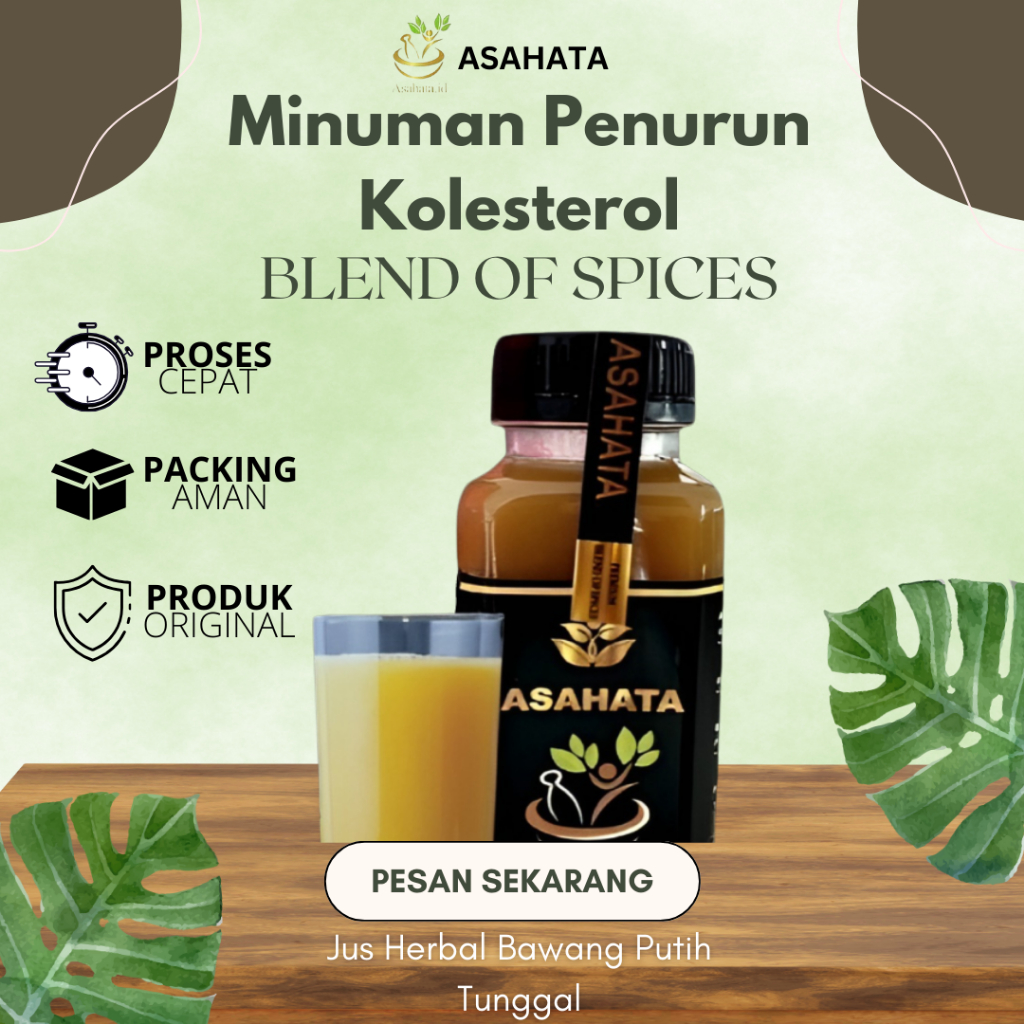 

Minuman Penurun Kolesterol Herbal Alami Asahata Blend Of Spices