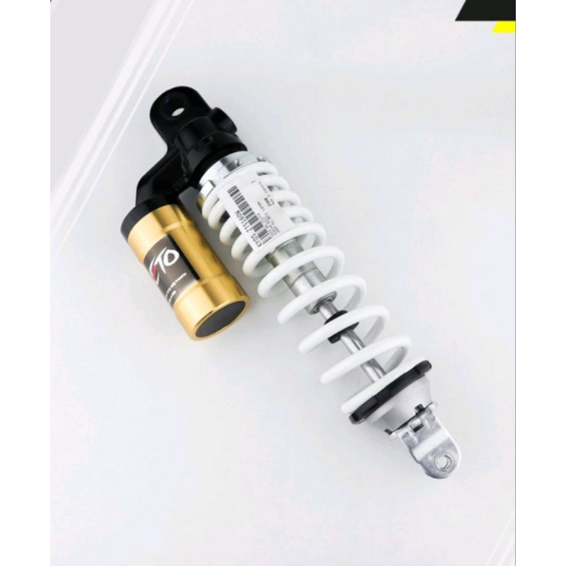 SHOCK BELAKANG TABUNG MATIC VARIO BEAT MIO 300MM ORIGINAL KYB ZETO ASTRA OTOPARTS KYOS-ZT5160W PUTIH