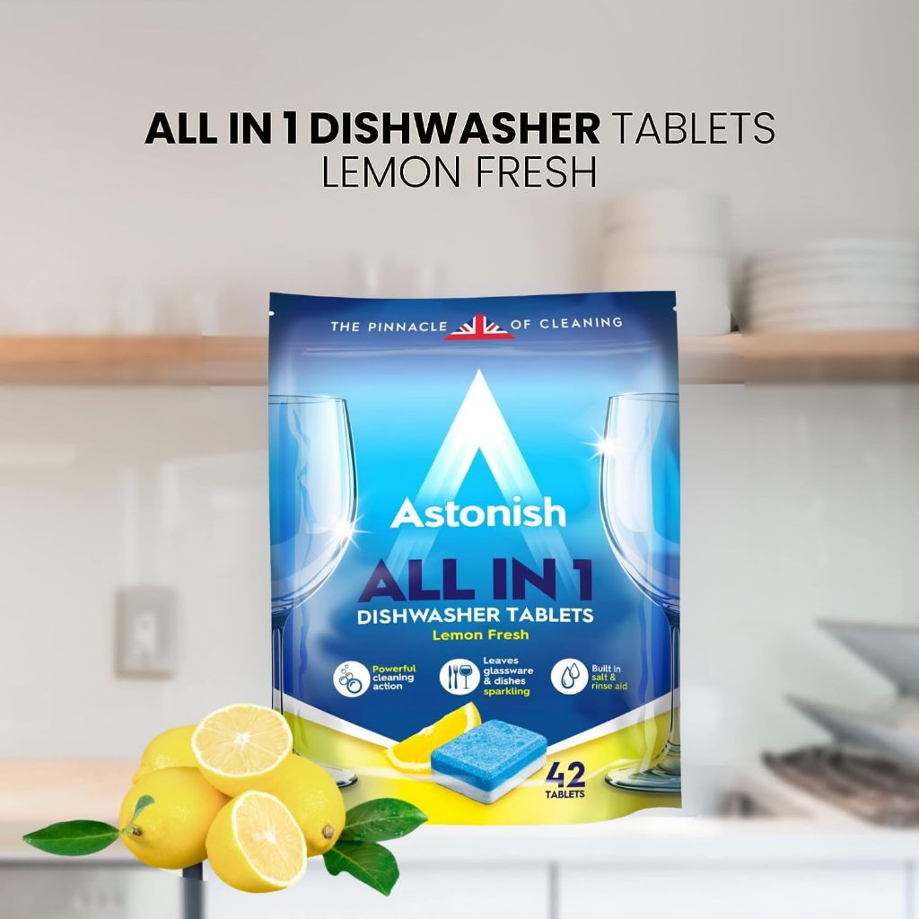 Astonish Dishwasher All In 1 Tablet Pembersih - pcs