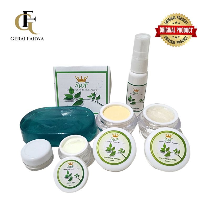 SWF Skincare Paket Flek Lengkap Sabun Batang Padat Original Pemutih Wajah