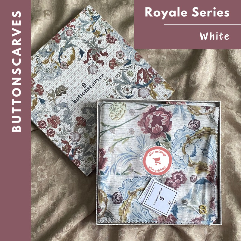 Buttonscarves Royale White
