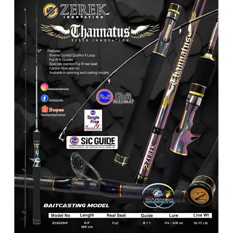 Joran BC Zerek Thanatus 632 ( 189 CM ) Ring Guide FUJI SIC