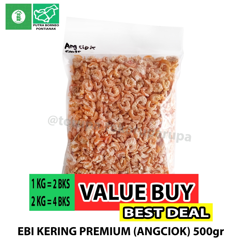 

Ebi Kalimantan Angciok 500 gr Tidak Asin / Udang Kering Kalimantan / Hebi Makanan Khas Pontianak