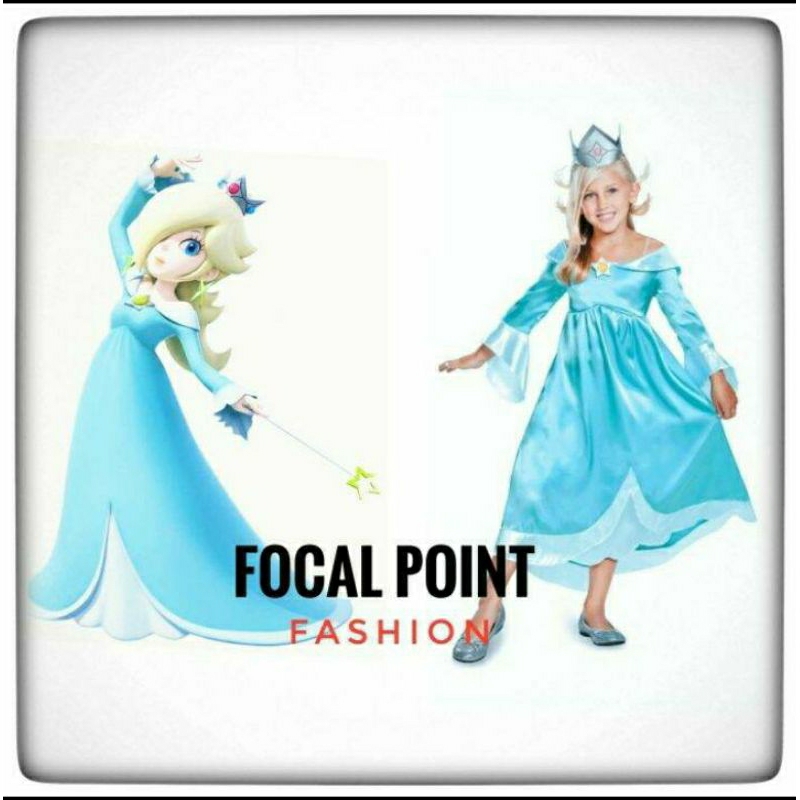 kostum princess Rosalina anak super Mario Bros game karakter costume