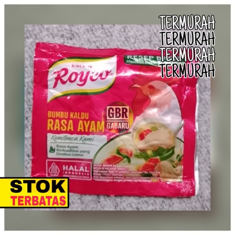 

(TERMURAH - GBR) Royco rasa ayam bumbu kaldu bubuk penyedap 8gr