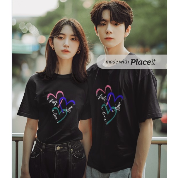 Baju Kaos Pasangan Couple Kekinian Viral Love Kapel Cewek Cowok