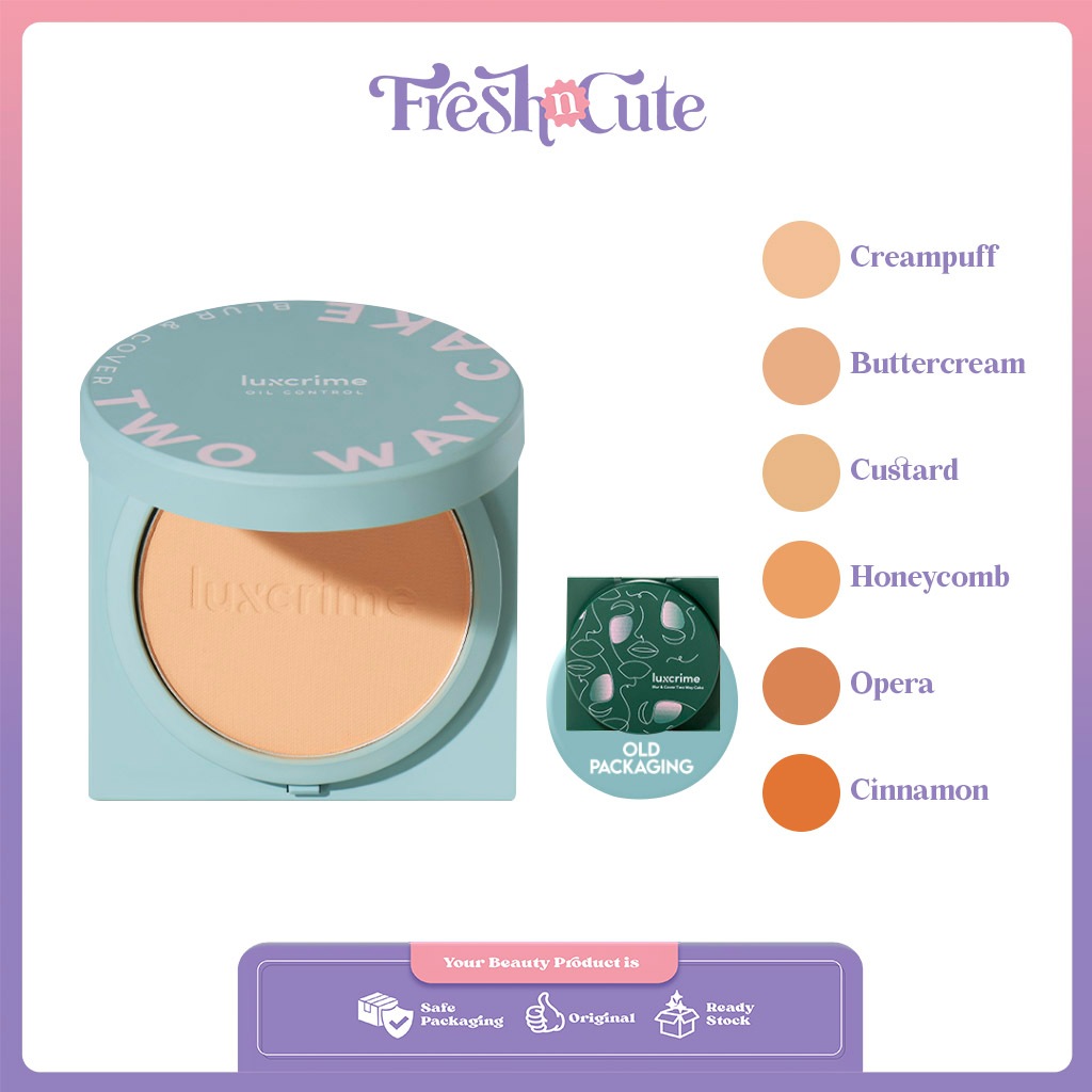 LUXCRIME - Blur & Cover Two Way Cake Oil Control