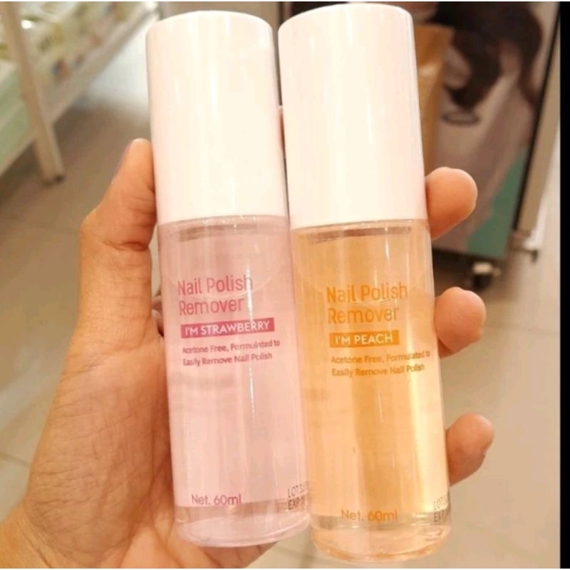 Official BALI MINISO Penghapus Kutek Wanita Nail Polish Remover I'm Peach / I'm Strawberry Pembersih