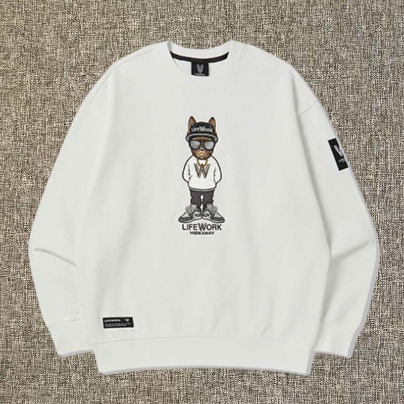 Lifework Casual Hipdog Sweater White Original / Life Work
