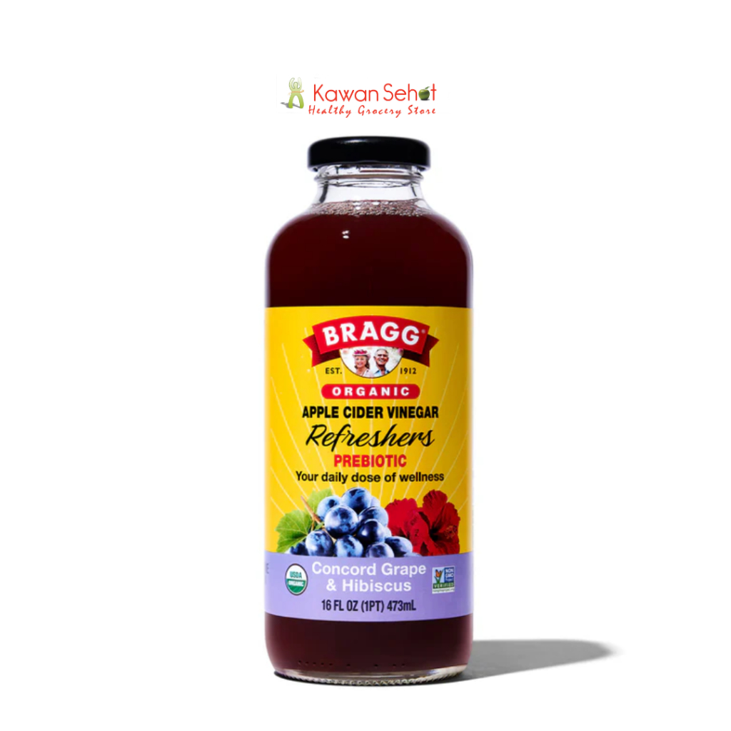 

Bragg Organic Apple Cider Vinegar Refreshers Prebiotic Concord Grape & Hibiscus