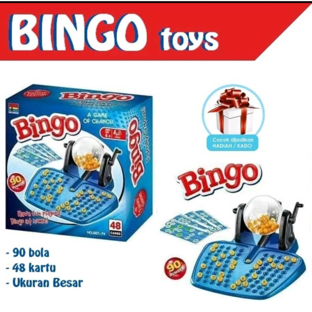 Bingo Cage Big Size Mainan Roller Bola Undian Mainan Board Game Anak Mainan Edukasi/bingo set game/b