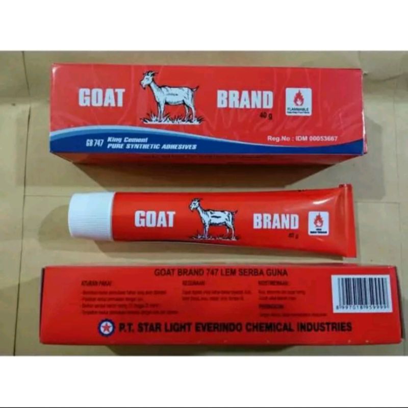 lem kambing tube/lem goat/lem pvc