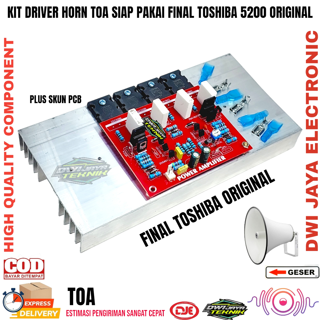 Kit Driver Horn TOA Siap Pakai
