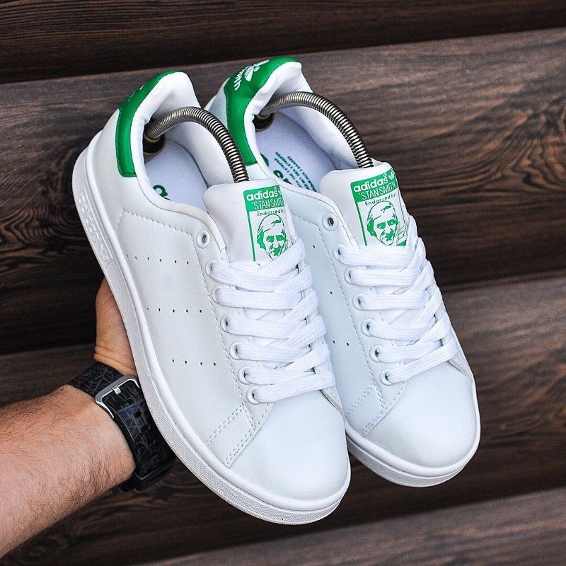 sepatu adidas stan smith unisex pria wanita / sneaker remaja dewasa adidas stan smith white laki lak