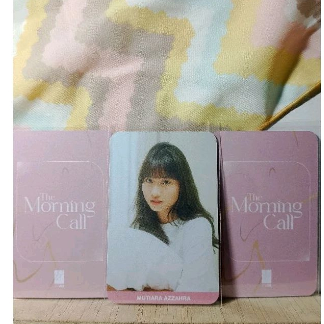 Photocard Jkt48 Mutiara Azzahra MORNING CALL OFFICIAL ORIGINAL || muthe JKT48