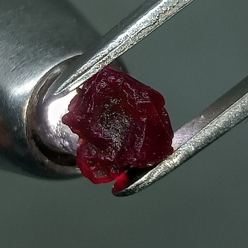 Gemstone Natural Red Ruby corundum Bahan Batu Permata Mirah Ruby Asli