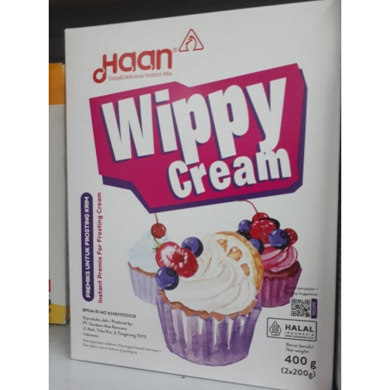 

Haan Wippy Cream 400gr whipped cream wipp krim Instant