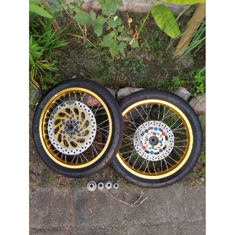 VELG SET TK RACING BRIGHT PNP CB GL MP TIGER.