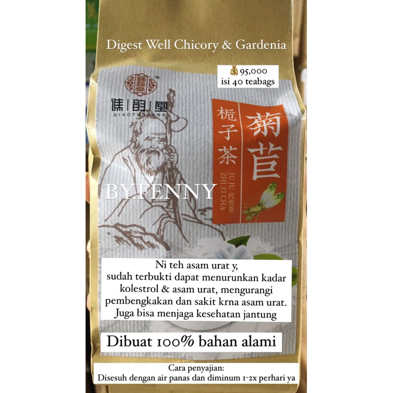 

Digest Well Chicory & Gardenia - Teh Asam Urat & Kolestrol