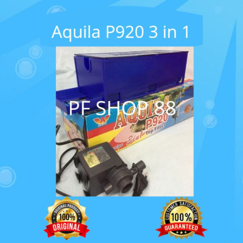 Aquila P920 Top Filter 3 in 1 pompa figterAkuarium