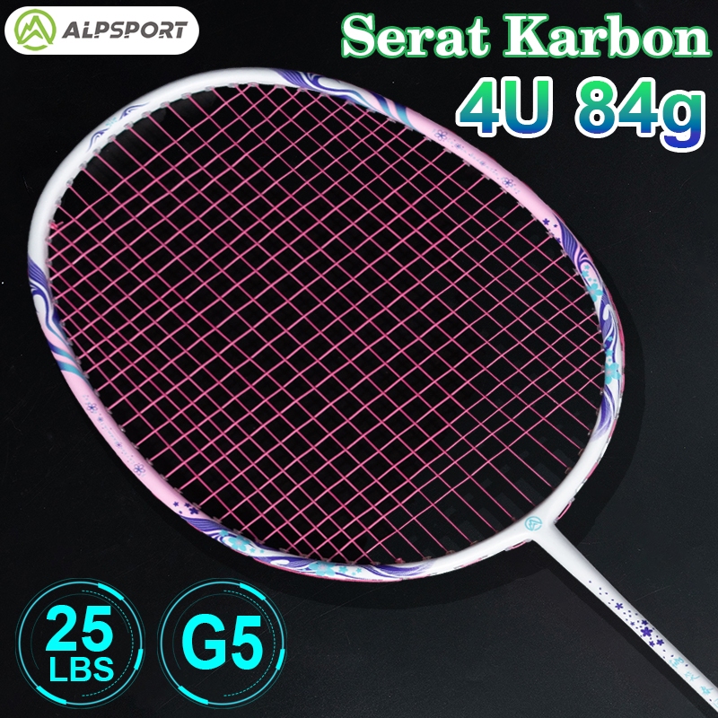 ALPSPORT New Cherry Badminton Racket 100% Serat Karbon Penuh Desain Asli Model Dewi Desain Asli untu