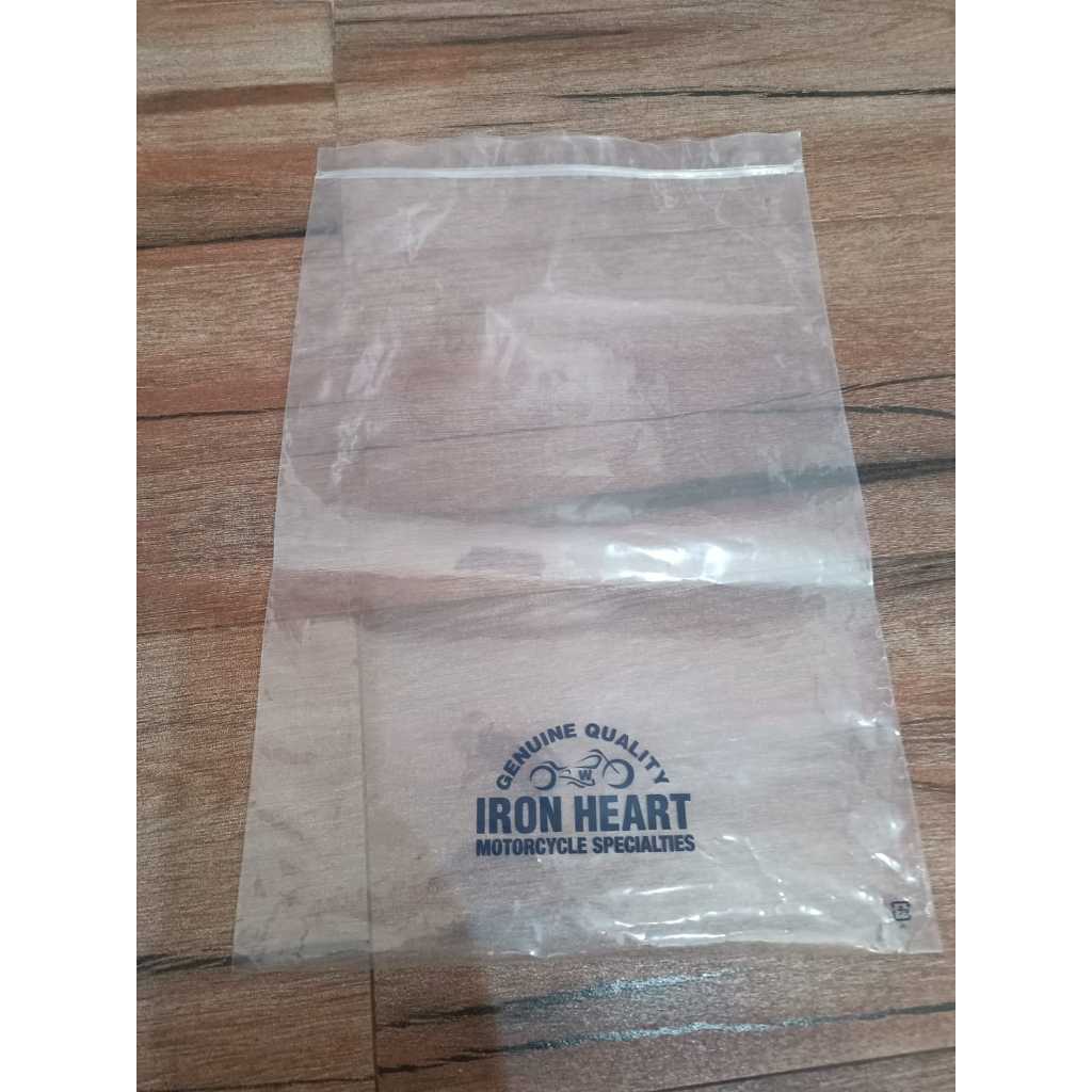 

Iron Heart Plastic Zipper Bag Japan Jepang Motorcycle Specialties